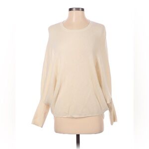 Club Monaco Cream Cashmere Dolman Long Sleeve Sweater